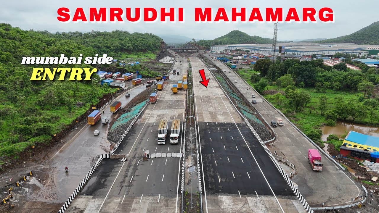 Samrudhi Mahamarg's Actual Entry Point Mumbai side END
