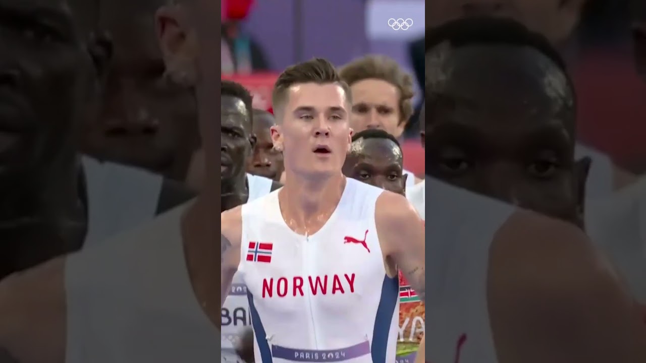 Jakob Ingebrigtsen powered through the final lap & claimed gold in the men&rsquo;s 5,000m at #Paris2024!🥇