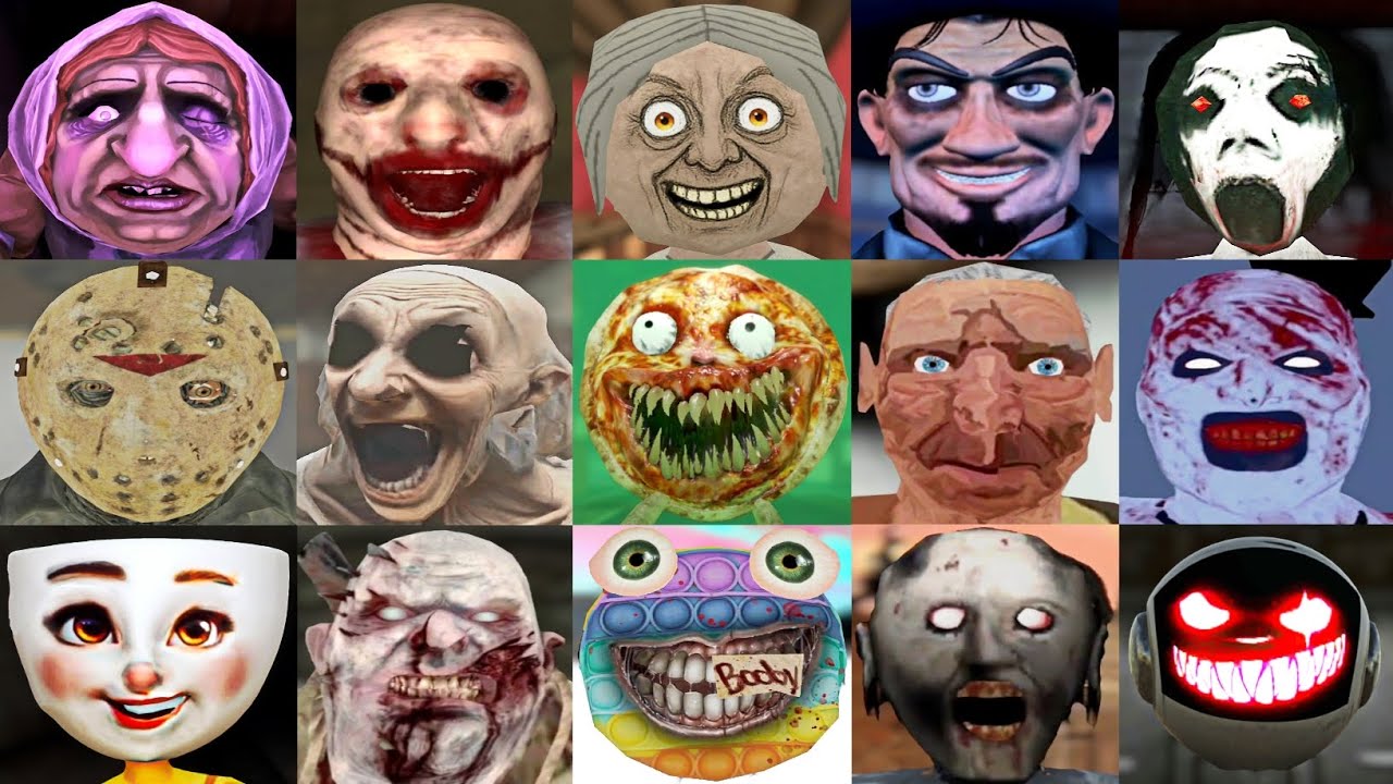 Granny 3 Jason Escape Room Witch Cry Creepizza Hide And Seek Scary Pop It Evil Clown Horror Playtime
