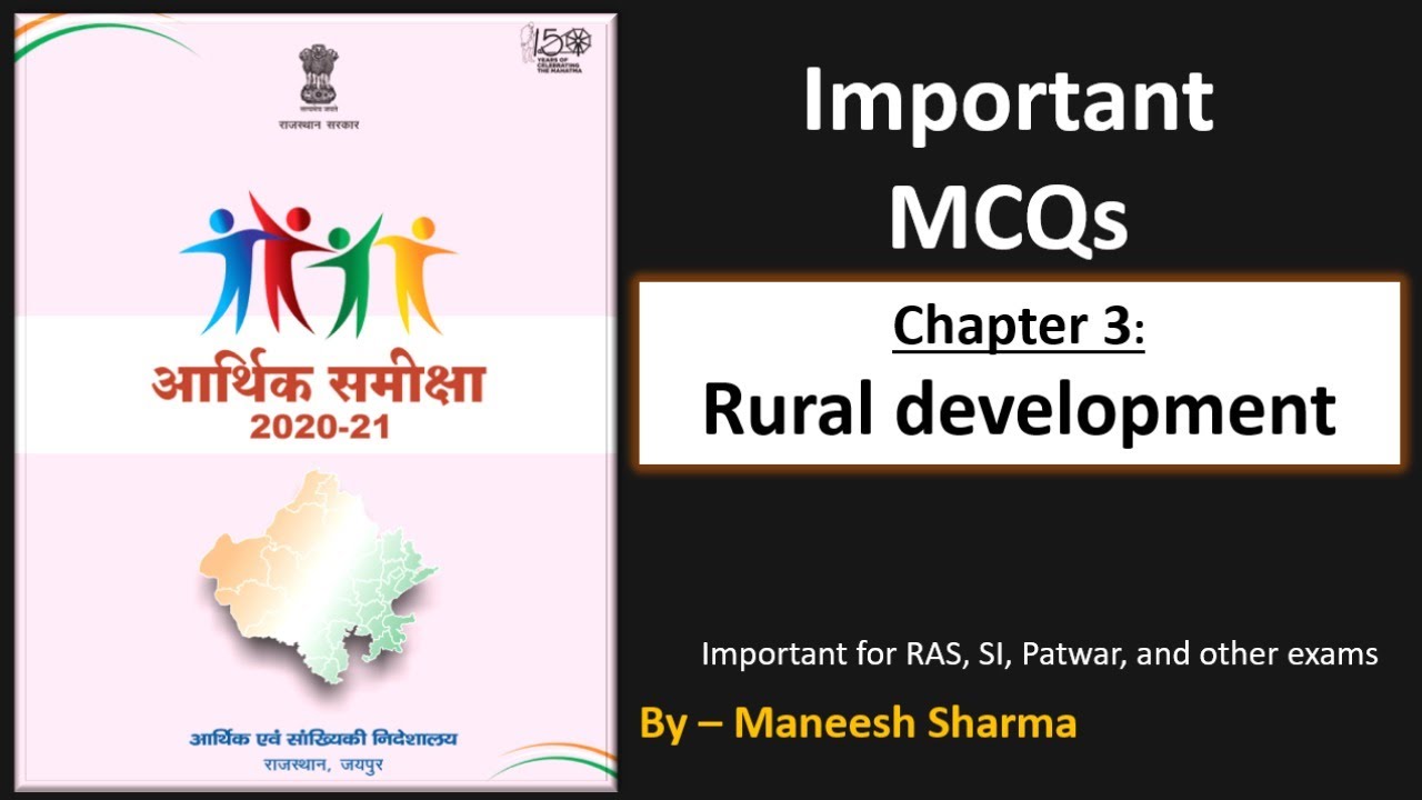 Rajasthan economic review chapter -3 - Rural development