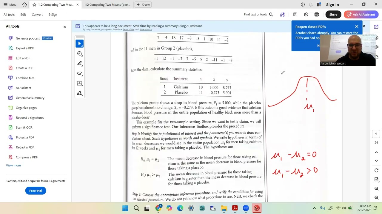 Stats 11.2 Two Sample T Tests
