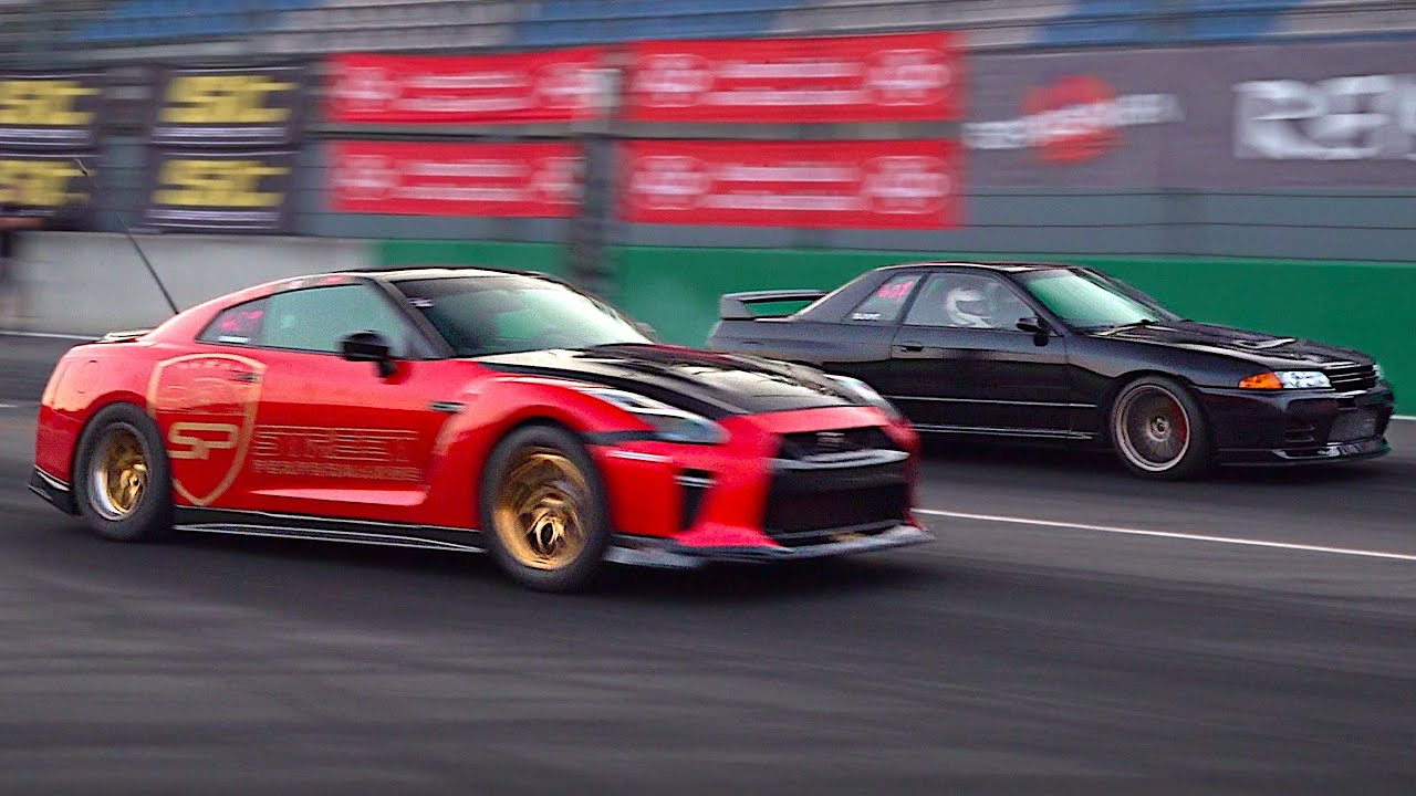 JDM cars no-prep Drag Racing the 1/4 mile | 3000hp GT-R, 1000hp EVO, Supra, NSX, R34 V-Spec, 4WD CRX