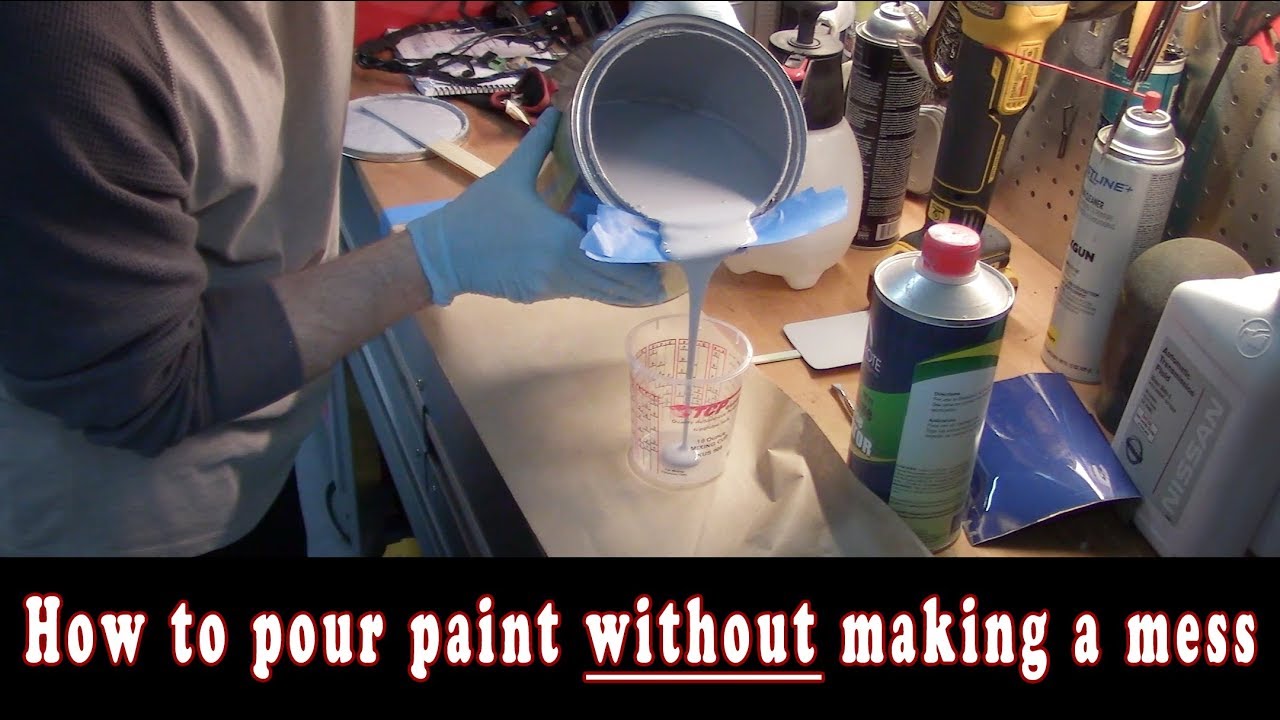 How to pour paint without making a mess