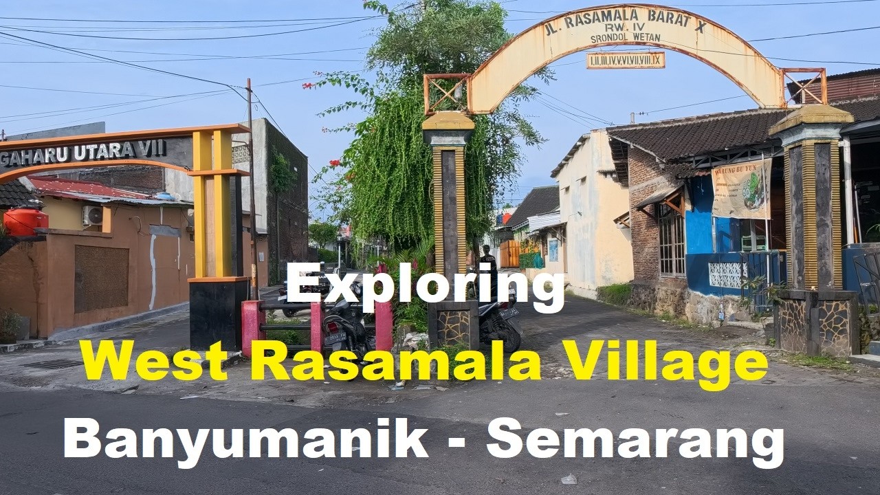 4K~ Exploring West Rasamala Village, Banyumanik, Semarang