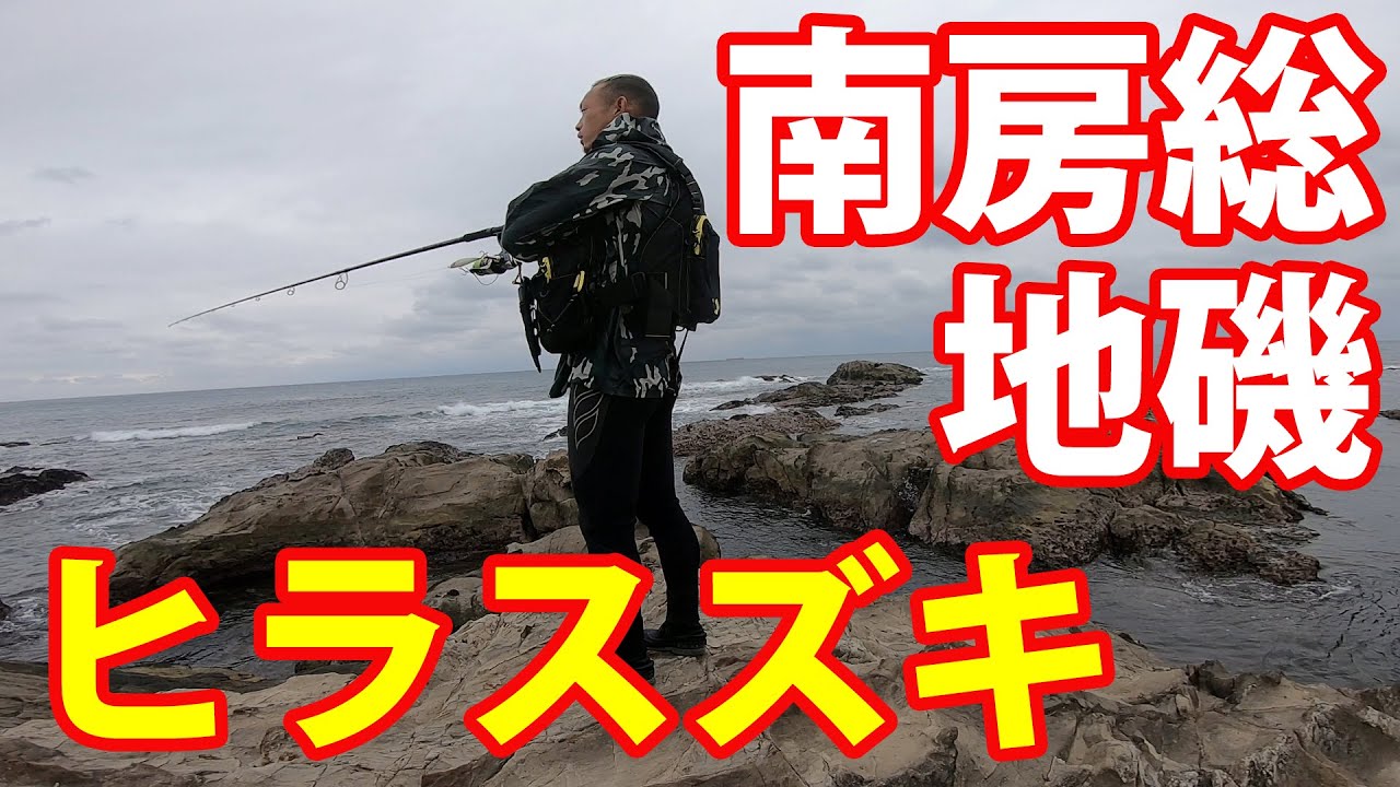【南房総・館山地磯の釣り】ヒラスズキ狙いのショアジギング