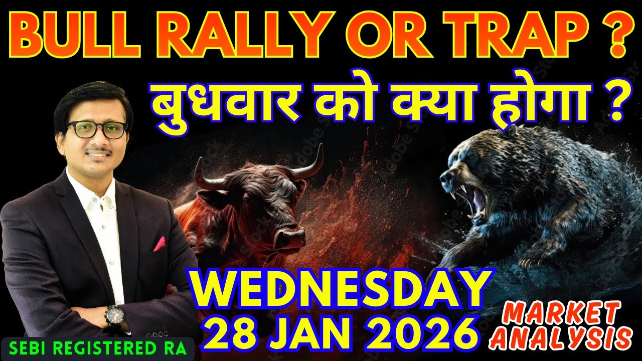 Nifty Prediction & Sensex Analysis for Tomorrow WEDNESDAY 28 JAN 2026 | Nifty 50 Bank Nifty Tomorrow