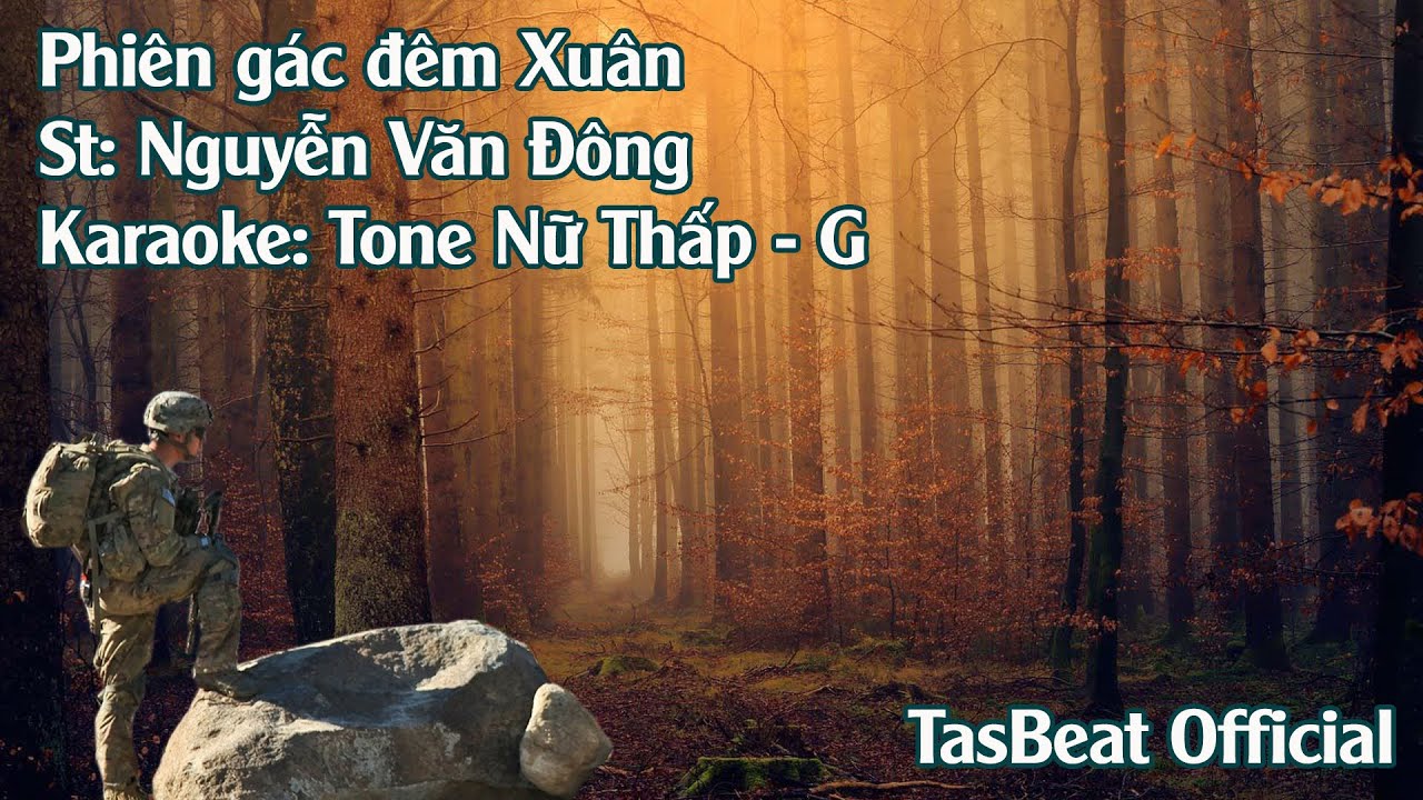 Karaoke Phiên Gác Đêm Xuân - Tone Nữ Thấp | TAS BEAT