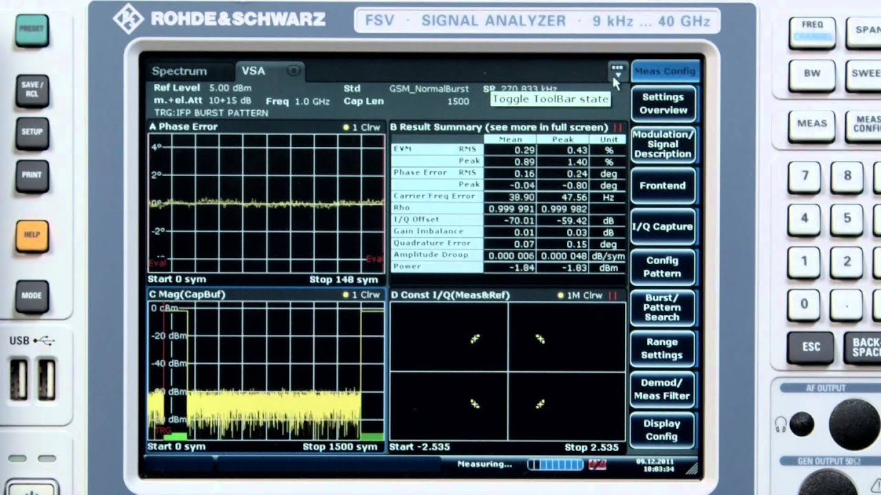 Bit error rate (BER) measurement using the R&S&reg;FSV signal and spectrum analyzer