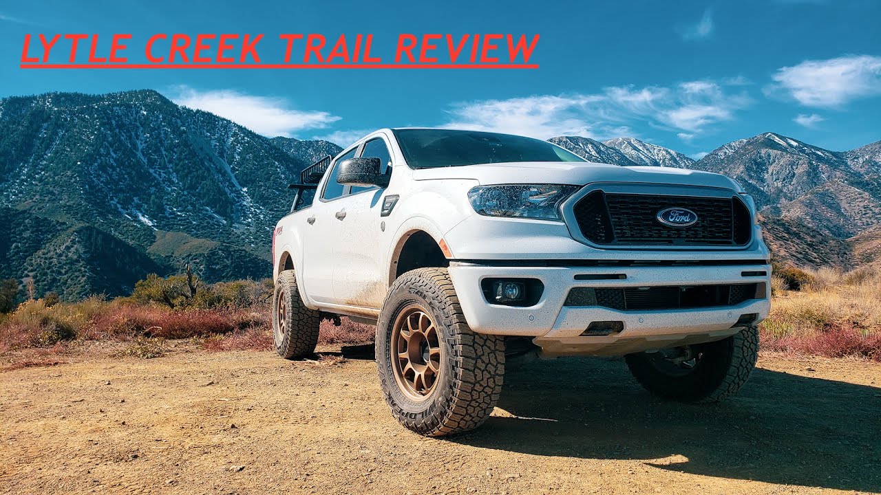 Ford Ranger @ Lytle Creek Off Road OHV Trail: Snow, Mud, 4x4, Trail Review