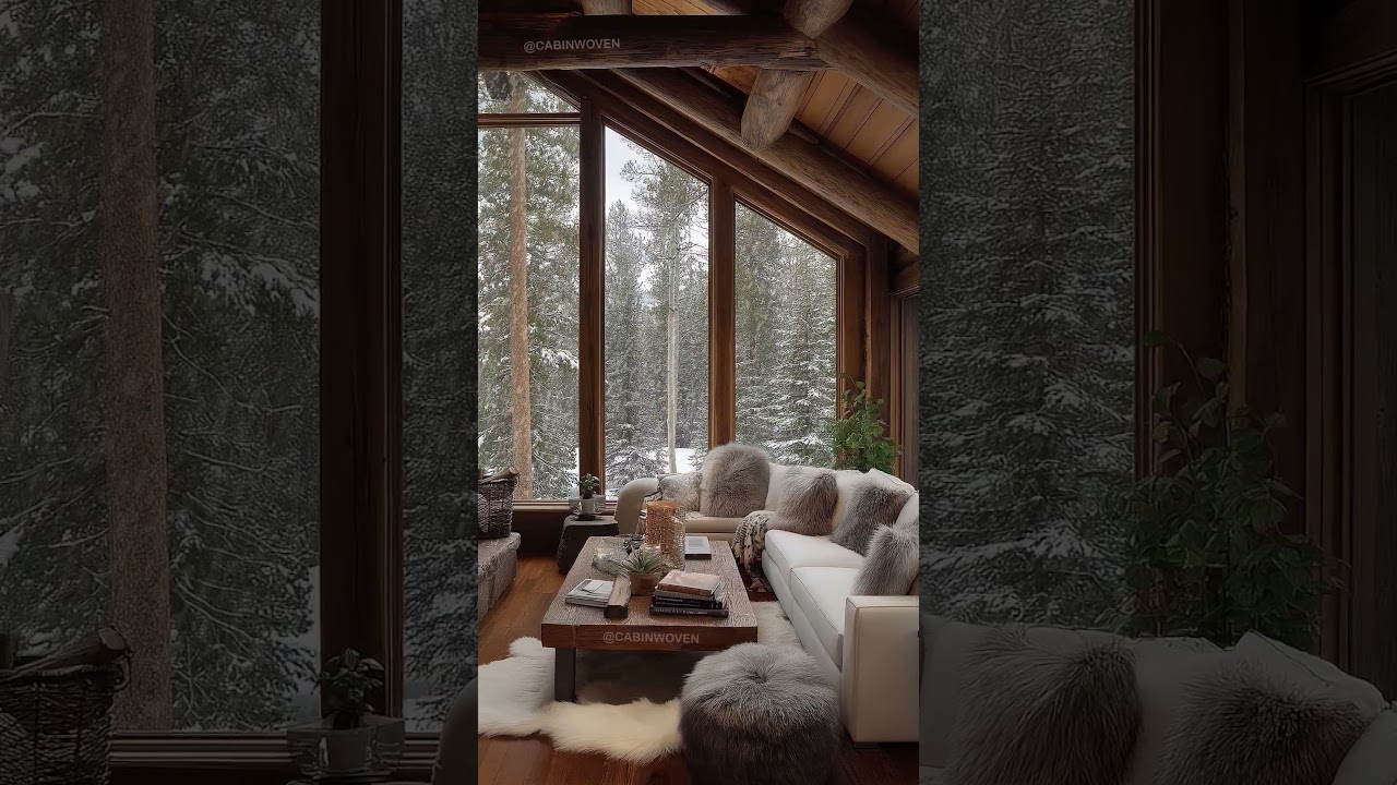 ❄️ Rustic Winter Cabin Vibes &ndash; Inspired by the Snowy Rockies in Colorado  #CabinWoven