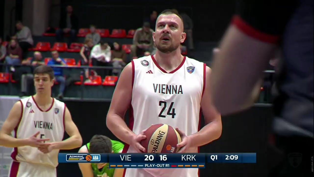 AdmiralBet ABA League 2025/26, Play-out Round 1 match: Vienna – Krka (13.2.2026)