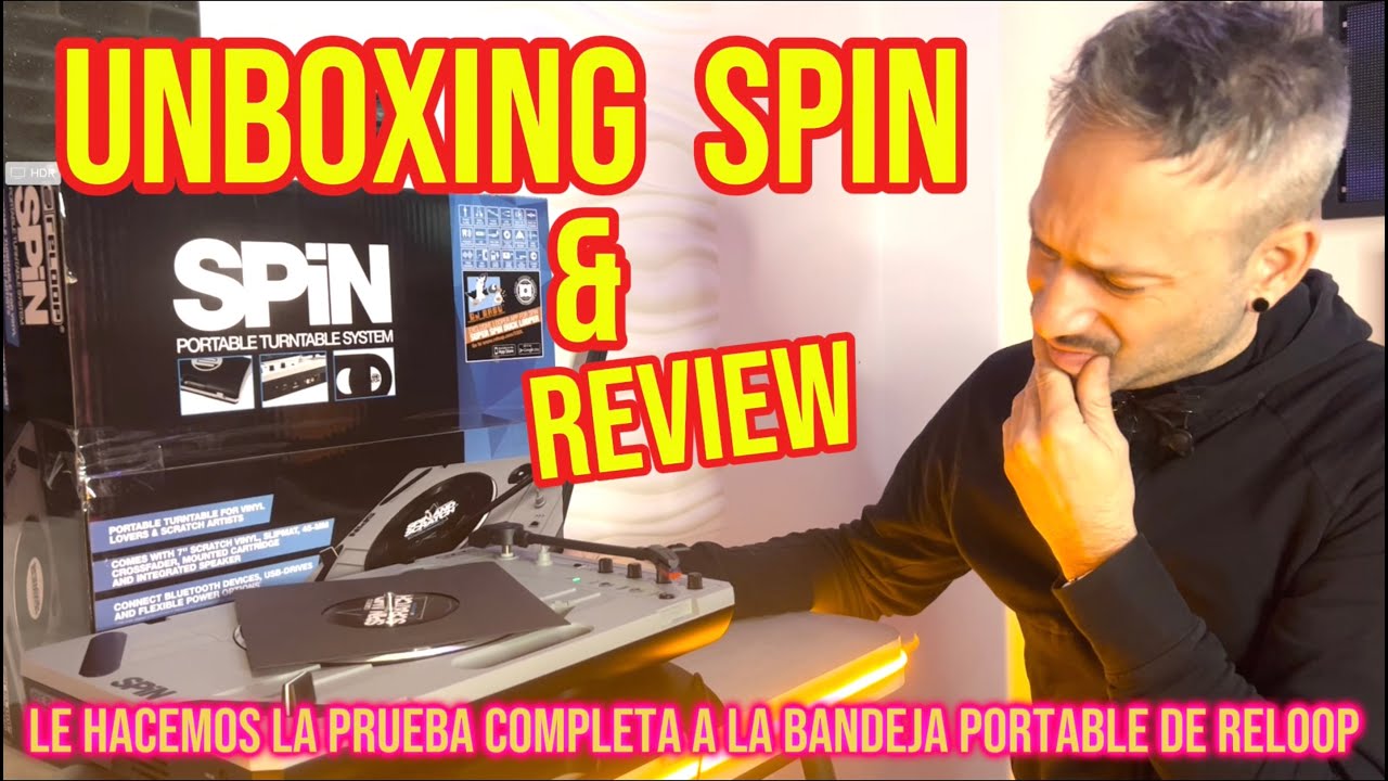 Unboxing y Review Reloop Spin 🎧 La Bandeja Portable para Scratch en Movimiento 🎚
