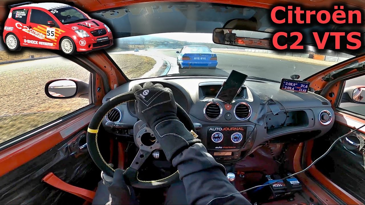 Racing Citroën C2 VTS – 1st hour of the 6-hour endurance race | POV driving