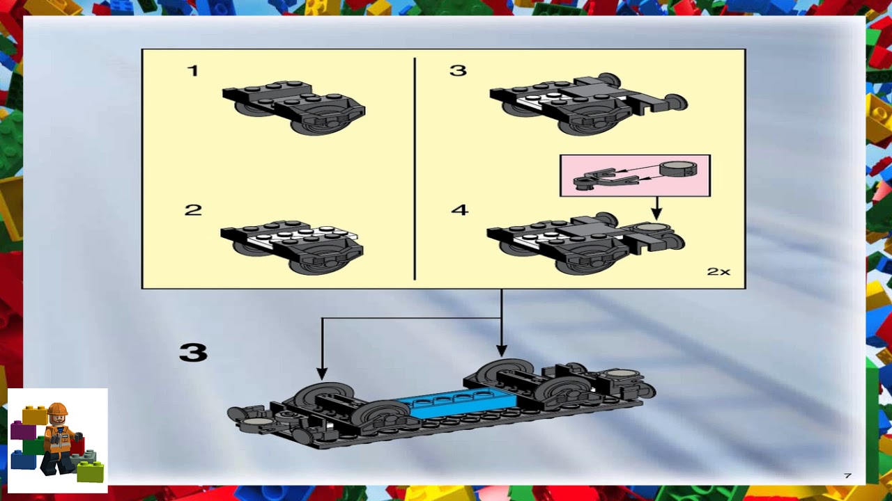 LEGO instructions - Trains - 4553 - Train Wash