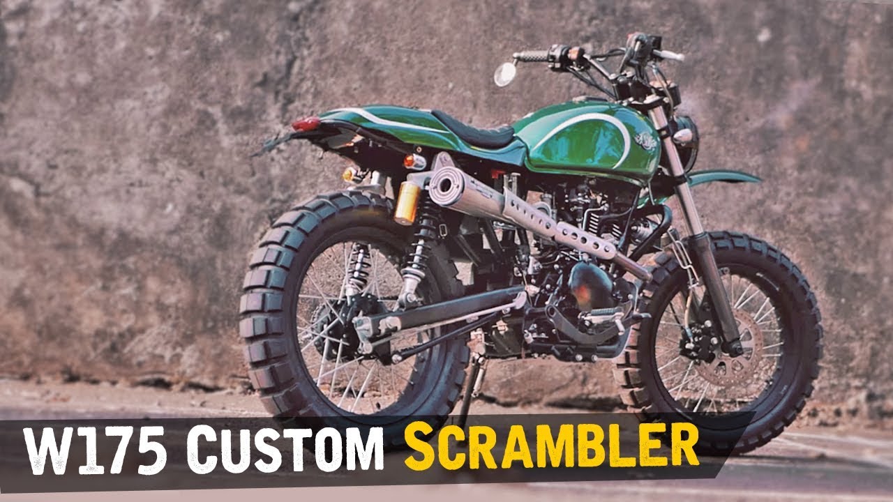 Custom Kawasaki W175 Bergaya Scrambler [Atenx Katros]