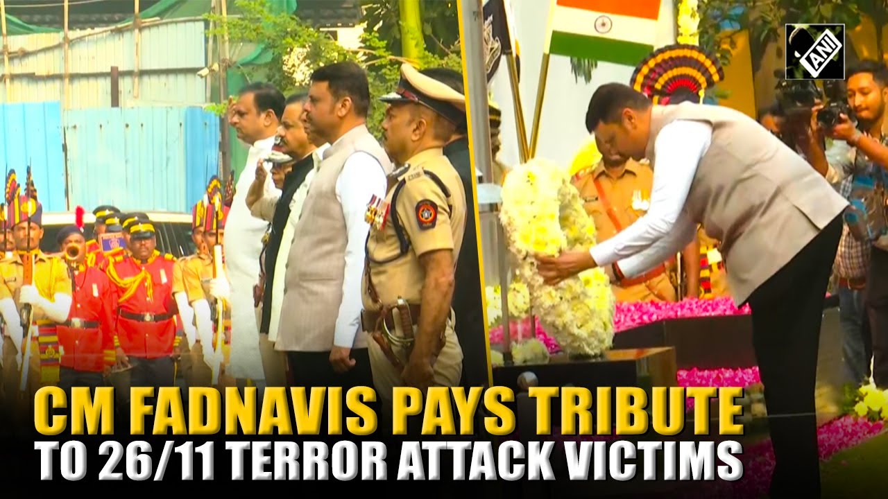 CM Fadnavis pays tribute to 26/11 Mumbai terror attack victims on 17th anniversary