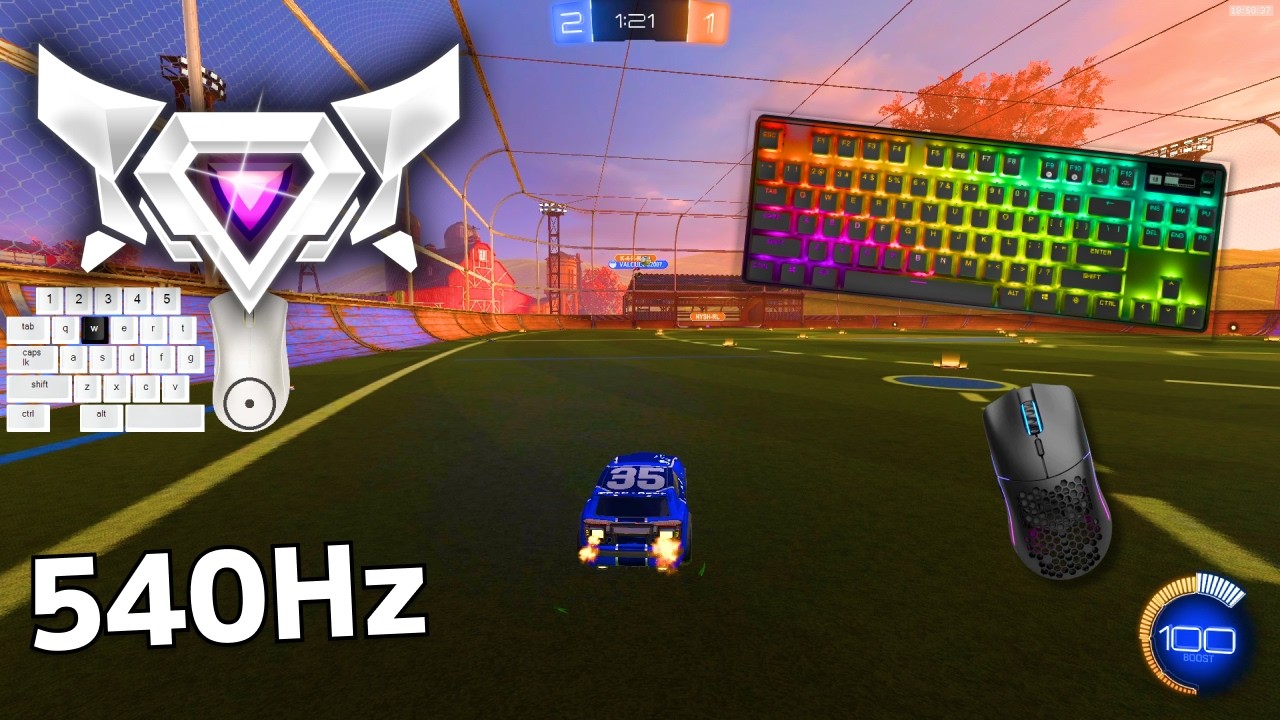 KBM ASMR 😴 Rocket League Ranked 🏆 Satisfying 360 FPS 4K