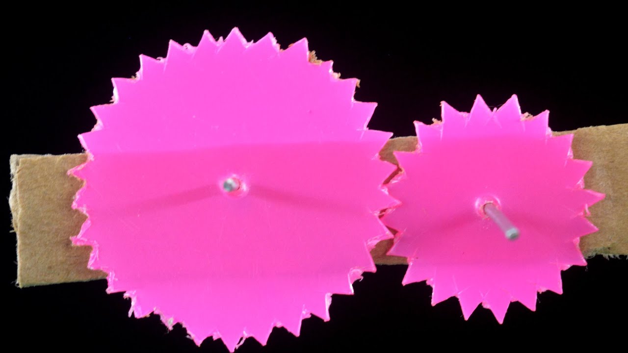 How to make plastic gear at home with perfect teeth | plastic gear