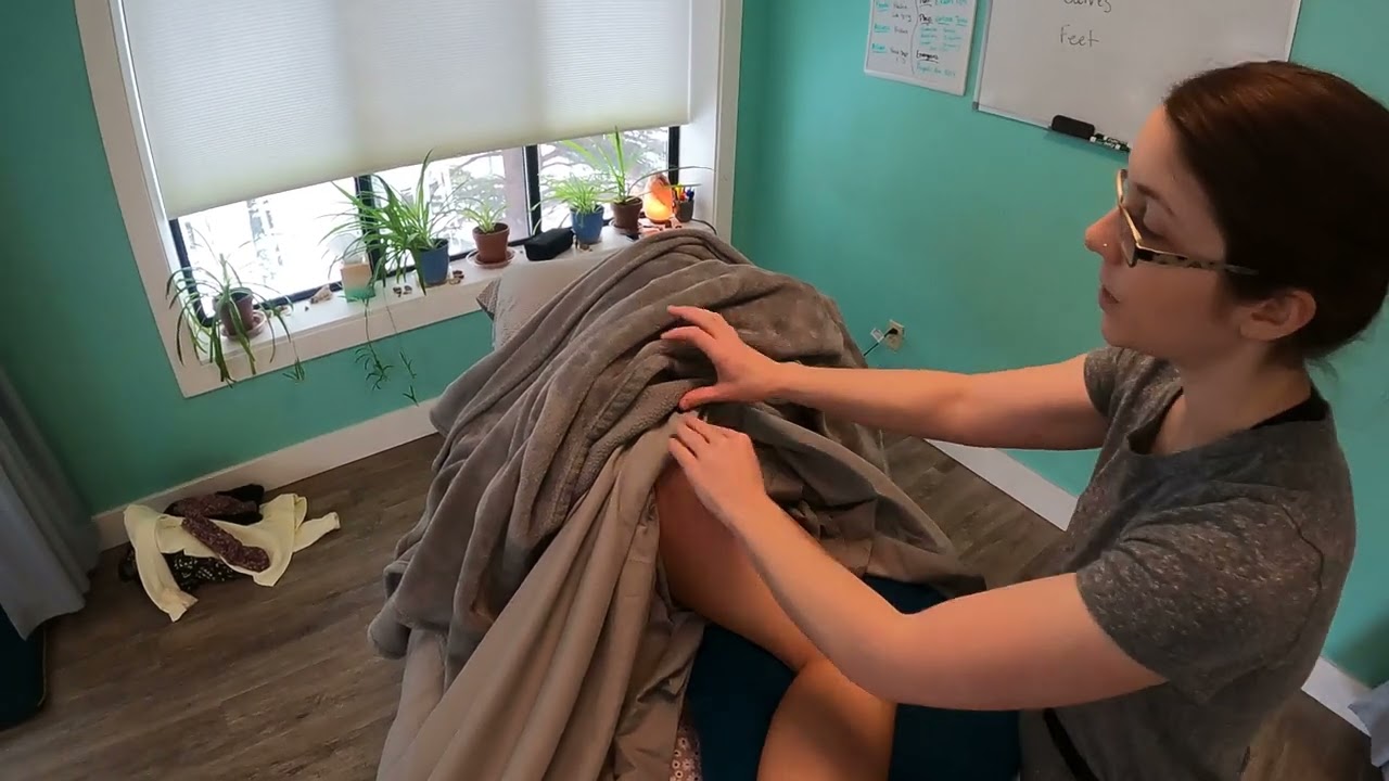 Prenatal Back Drape & Leg Massage #1