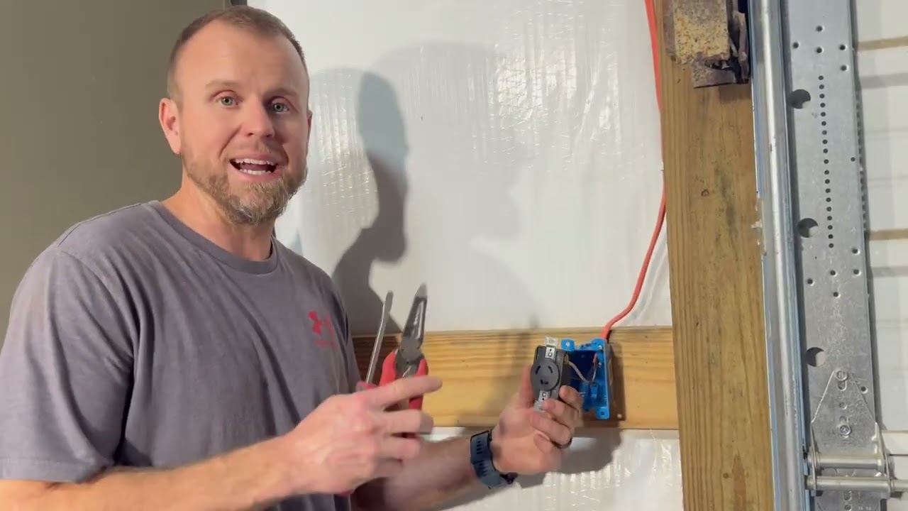 How to install an electric outlet and breaker for a new service. 