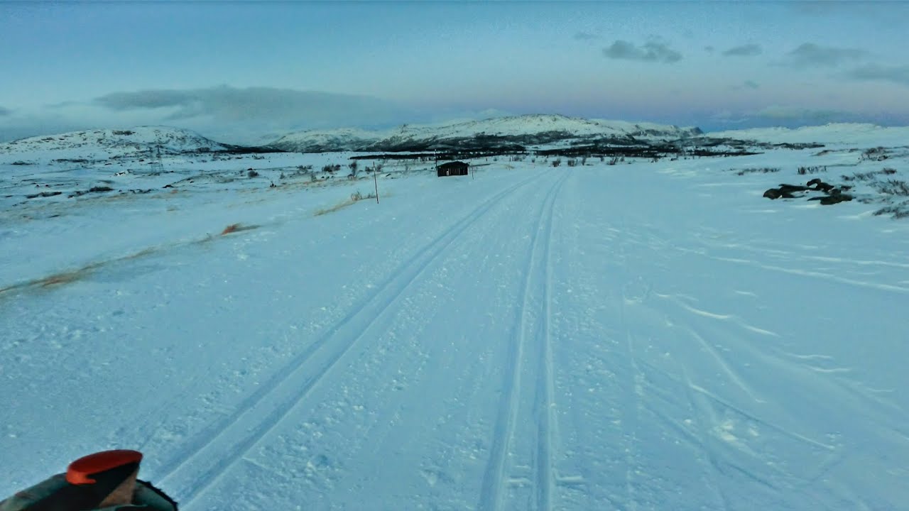 Twilight Cross Country Skiing in Norway (unedited)