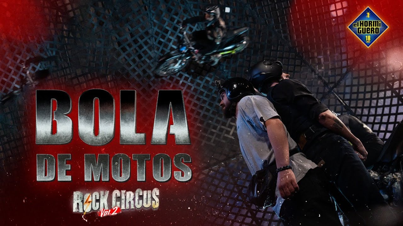 ¡Adrenalina pura! con la bola de motos de Eros Riders - El Hormiguero