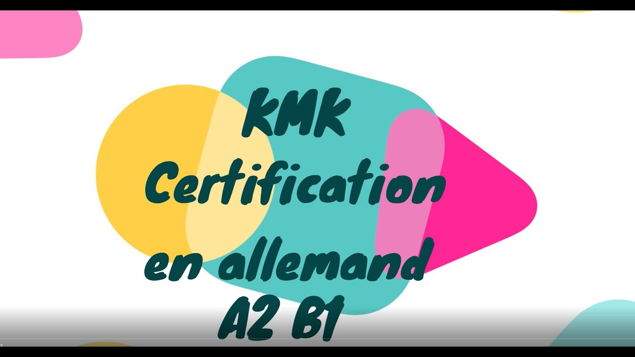 Je prépare la certification en allemand KMK