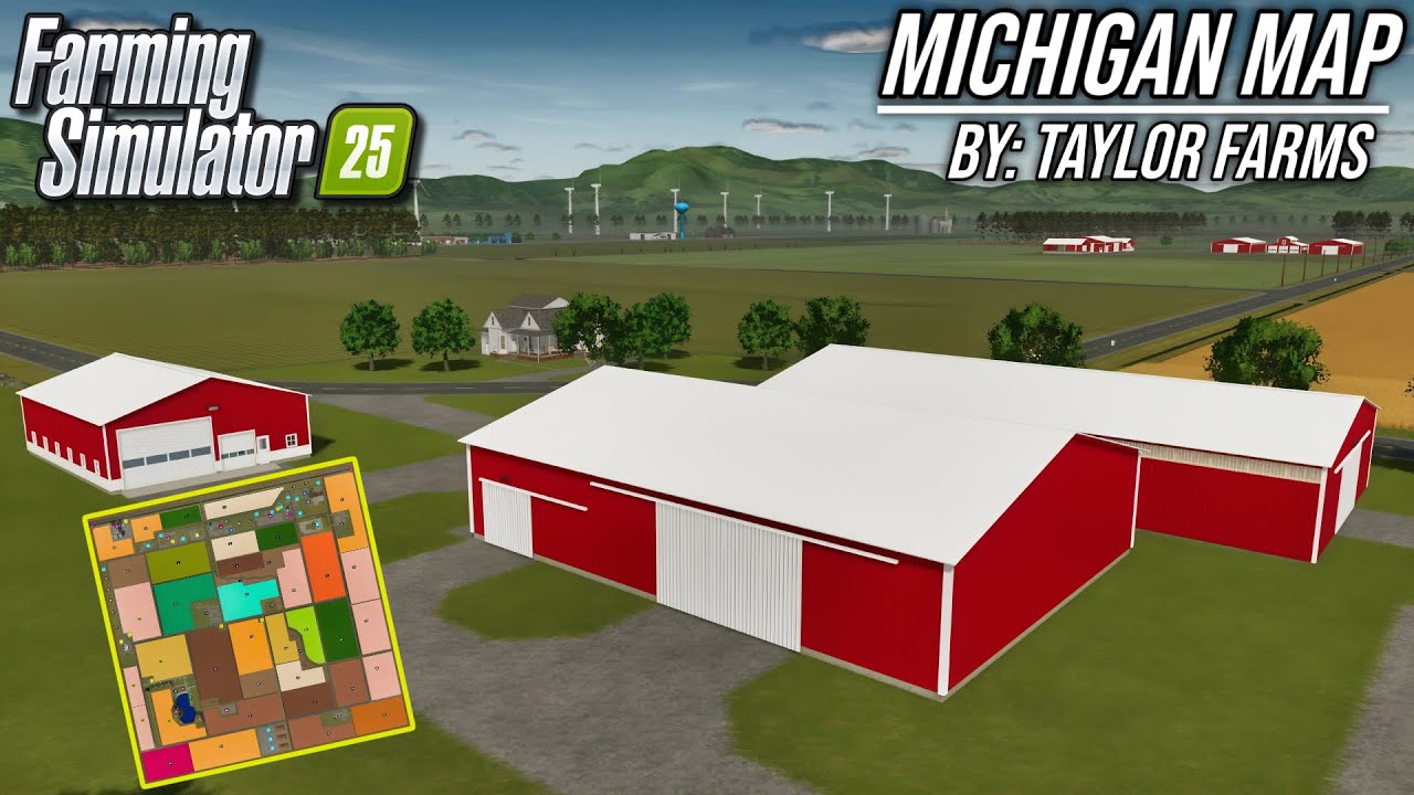 Michigan Map by Taylor Farms | Farming Simulator 25