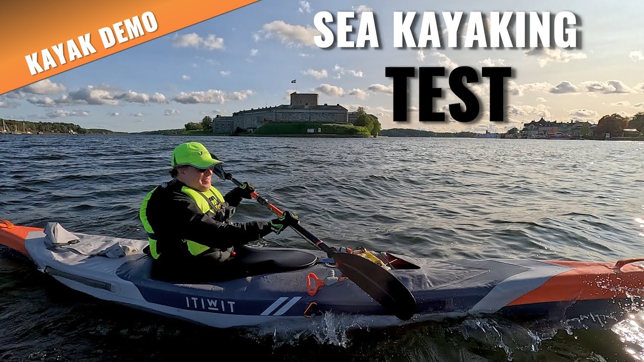 KAYAK DEMO: Sea kayaking with two Itiwit X500 Strenfit inflatable kayaks! Vaxholm fortress & more