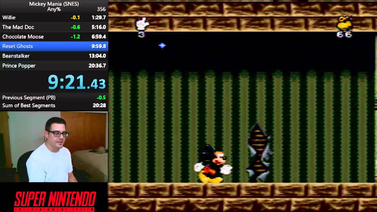 Mickey Mania (snes) Speedrun in 20:34