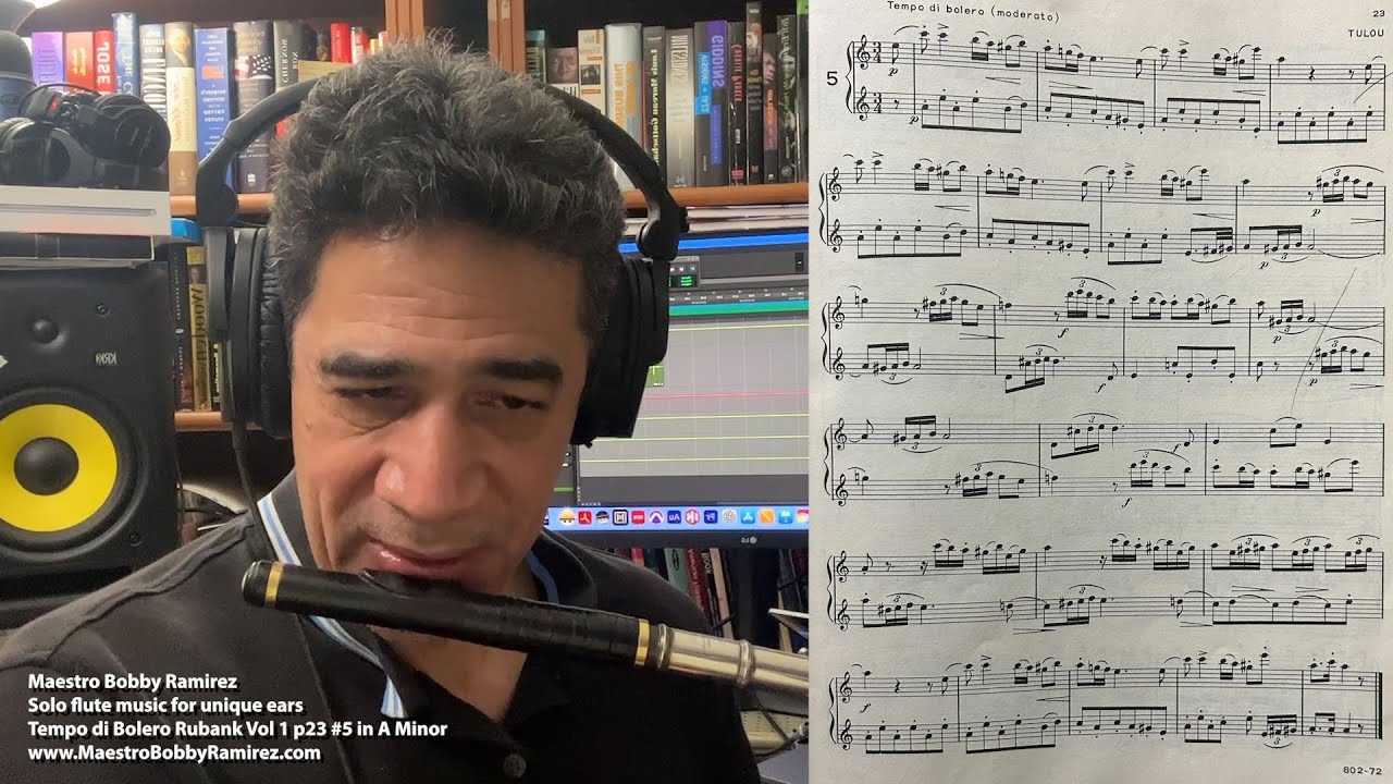 Solo Clasical Flute Tempo di Bolero Rubank Vol 1 p23 #5 in A Minor @ritmocity