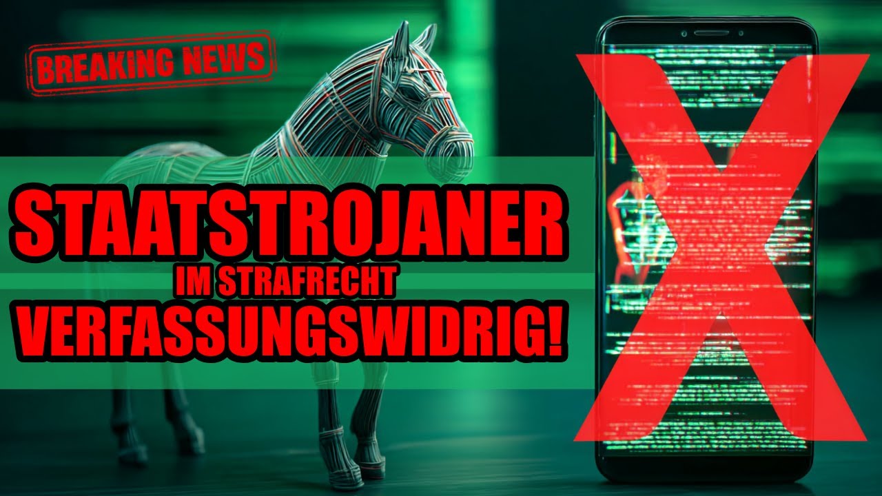 BVerfG stoppt Staatstrojaner: Geheime Handy-&Uuml;berwachung illegal (2025)