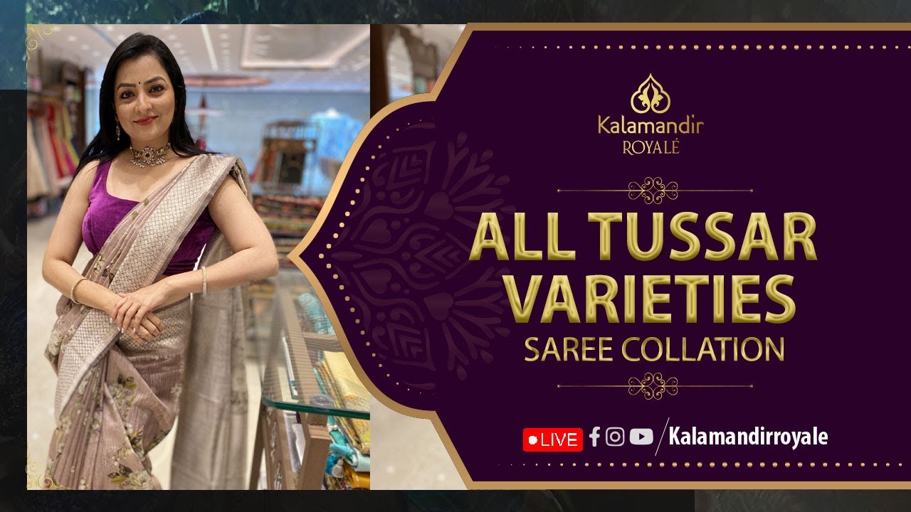 Royale Exclusive Sarees : ALL TUSSAR VARIETIES @ Weavers Price | Offer Valid For 24Hrs Only