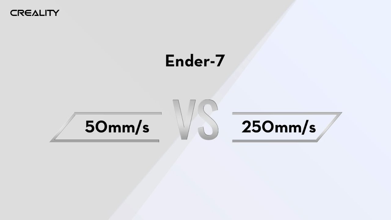 Creality Ender7 プリント速度比較動画