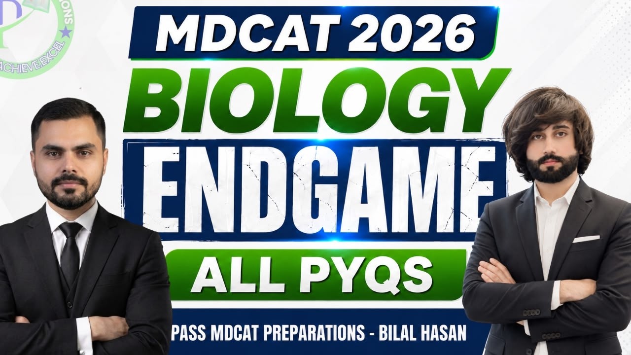MDCAT Biology Past Papers I MDCAT 2026 Biology EndGame I MDCAT Biology Preparation 2026 I MDCAT Bio