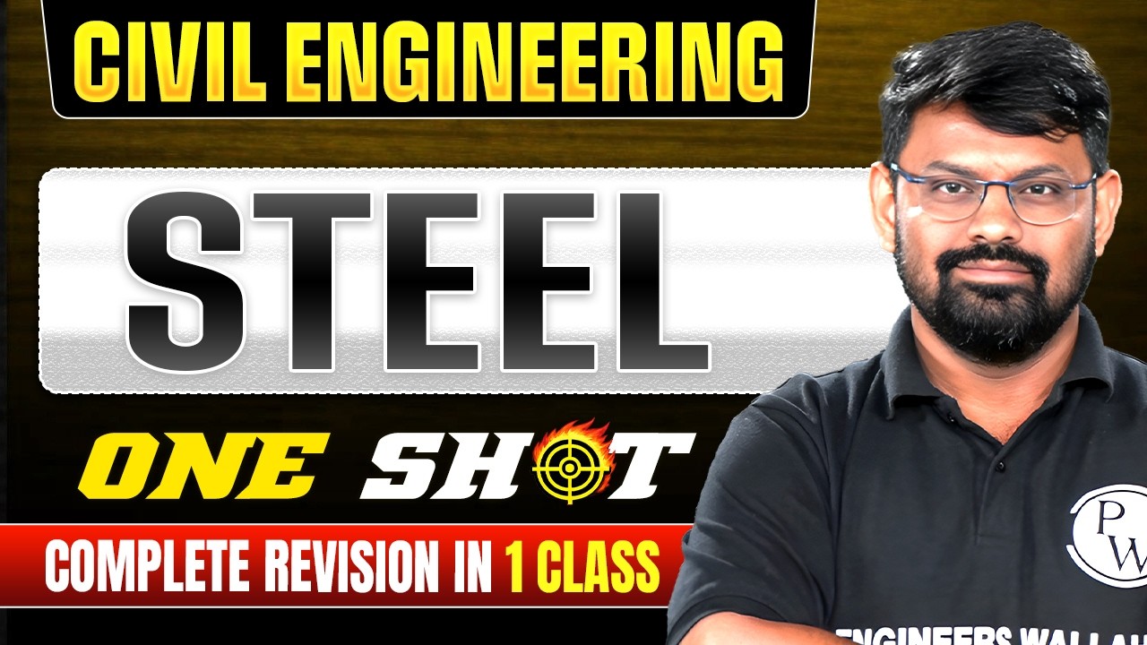 Steel One Shot | Civil Engineering | Complete Revision for SSC JE & RRB JE 2026, State JE Exam