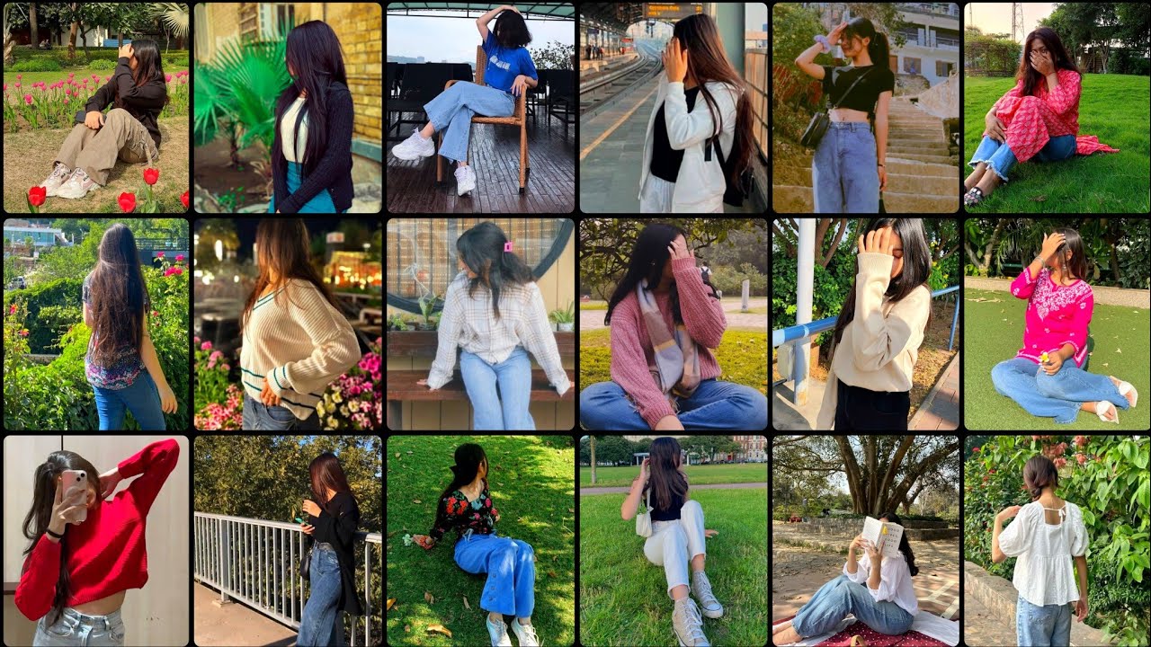 Stylish girls dpz for insta, fb|❤‍🔥cute jeans top hidden face selfie pose for girl❤️teenage dp photo