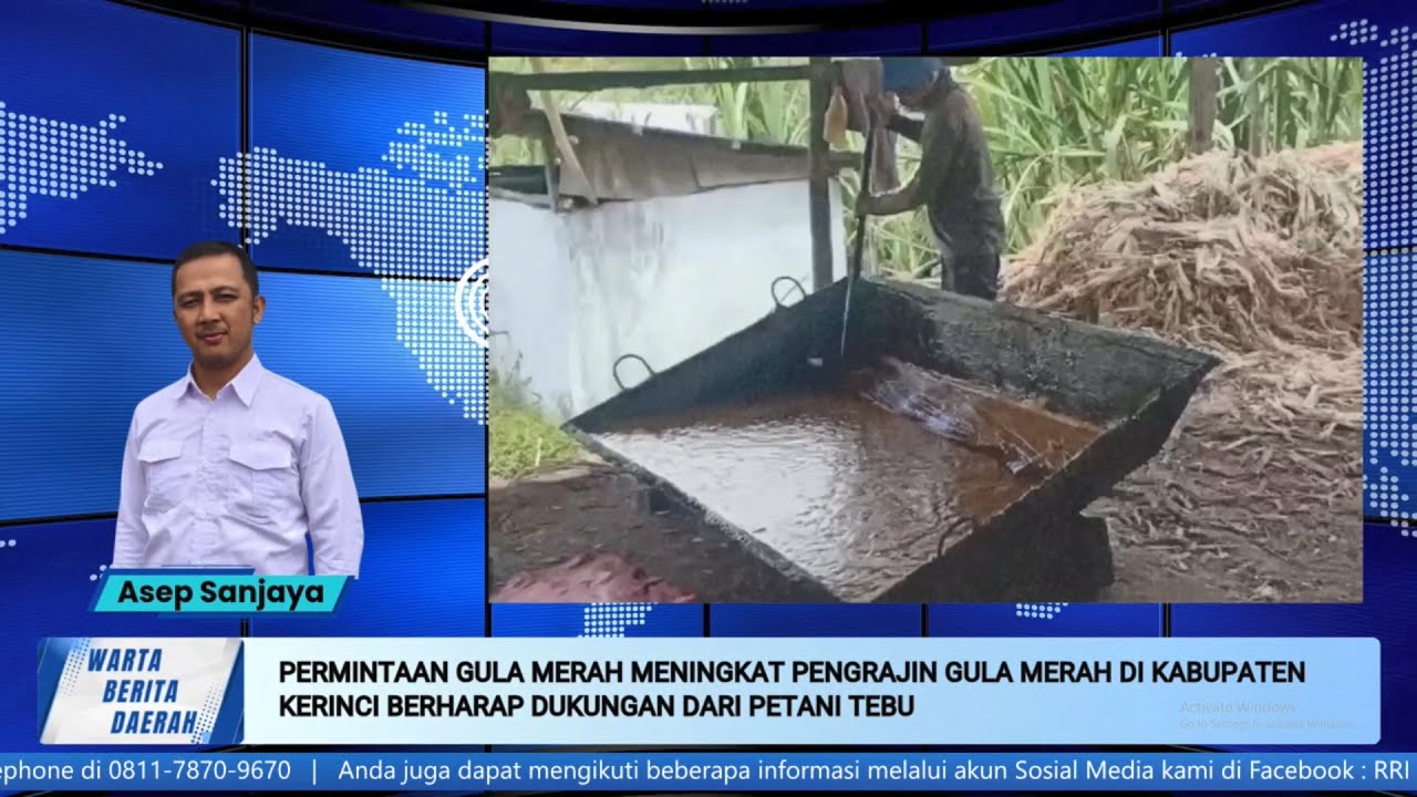 [BERITA] WBD – Permintaan Naik, Pengrajin Gula Merah Kerinci Butuh Dukungan..