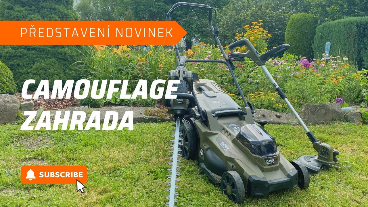 Představení novinek do zahrady pro řadu Narex Camouflage