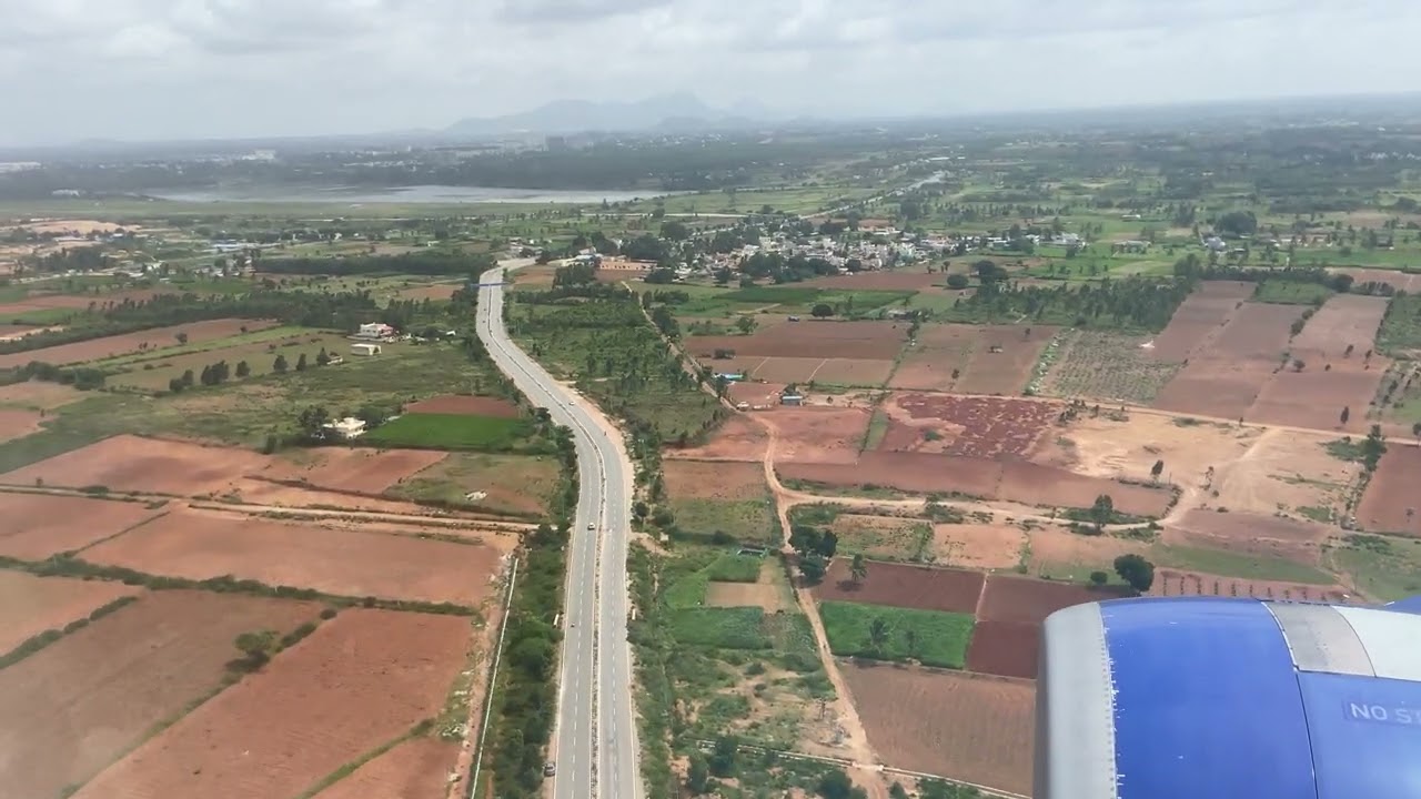 Bengaluru International Airport Landing [4K] Indigo Flight