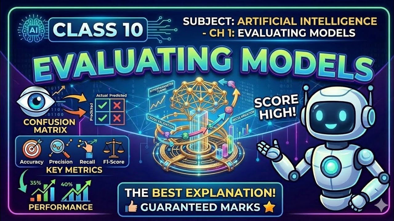 Class 10 AI – 🤖 Chapter: Evaluating Models | Full Explanation for Board Exam Easy Explanation