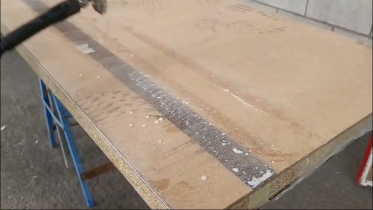 How to Edge a Kitchen Worktop with Edging Strip Using Spray Glue and a Laminate Trim Router