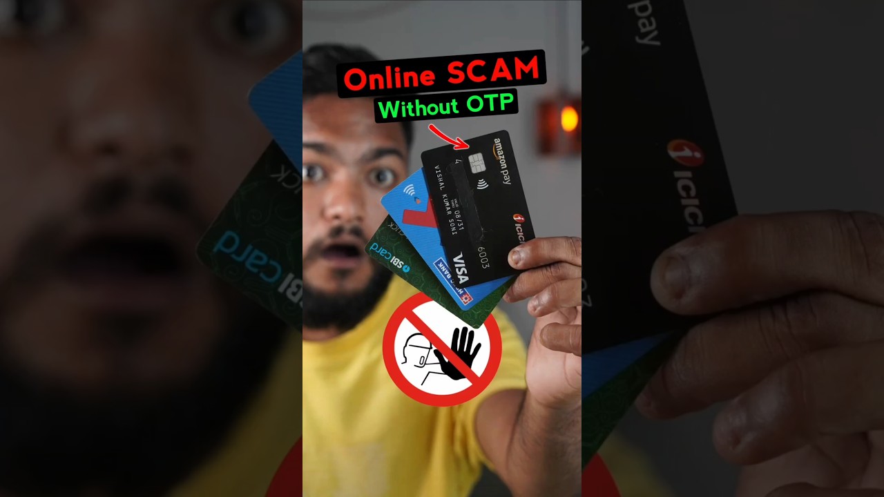 Online Scam without OTP For Credit Card #scam #otpscam #fraud