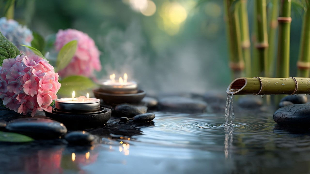 Healing Zen Water Fountain Ambience for Stress Relief and Sleep | Live Stream