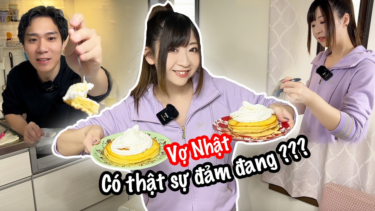 Cuối Tuần Vợ Nhật Megumi Dậy Sớm Chuẩn Bị Bữa Ăn S&aacute;ng Cho Cả Nh&agrave; | B&aacute;nh Pancake Kiểu Nhật