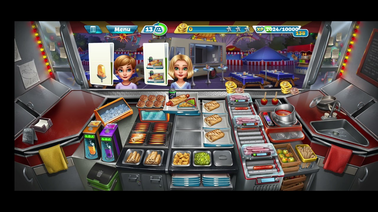 Cooking fever - crazy dogs carnival level 21-25 (3 stars)