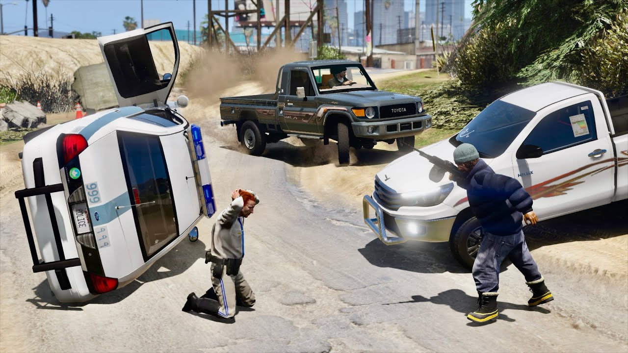 شرطي مفترس يظلم راعي الشاص متعمدا لكن يتعرض للقتل ولم يصدق من يفزع له ! || قراند 5 - GTA V