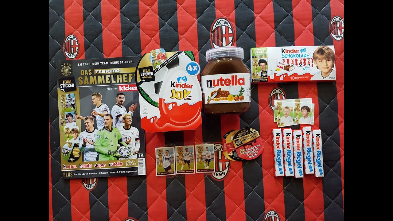 NOWOŚĆ W NIEMCZECH! DAS FERRERO SAMMELHEFT - ALBUM Z NAKLEJKAMI DFB - NUTELA + KINDER RIEGEL + JOY!!