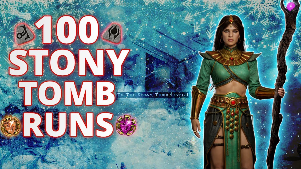 100 Stony Tomb Runs | D2R Season 2 Loot Highlights