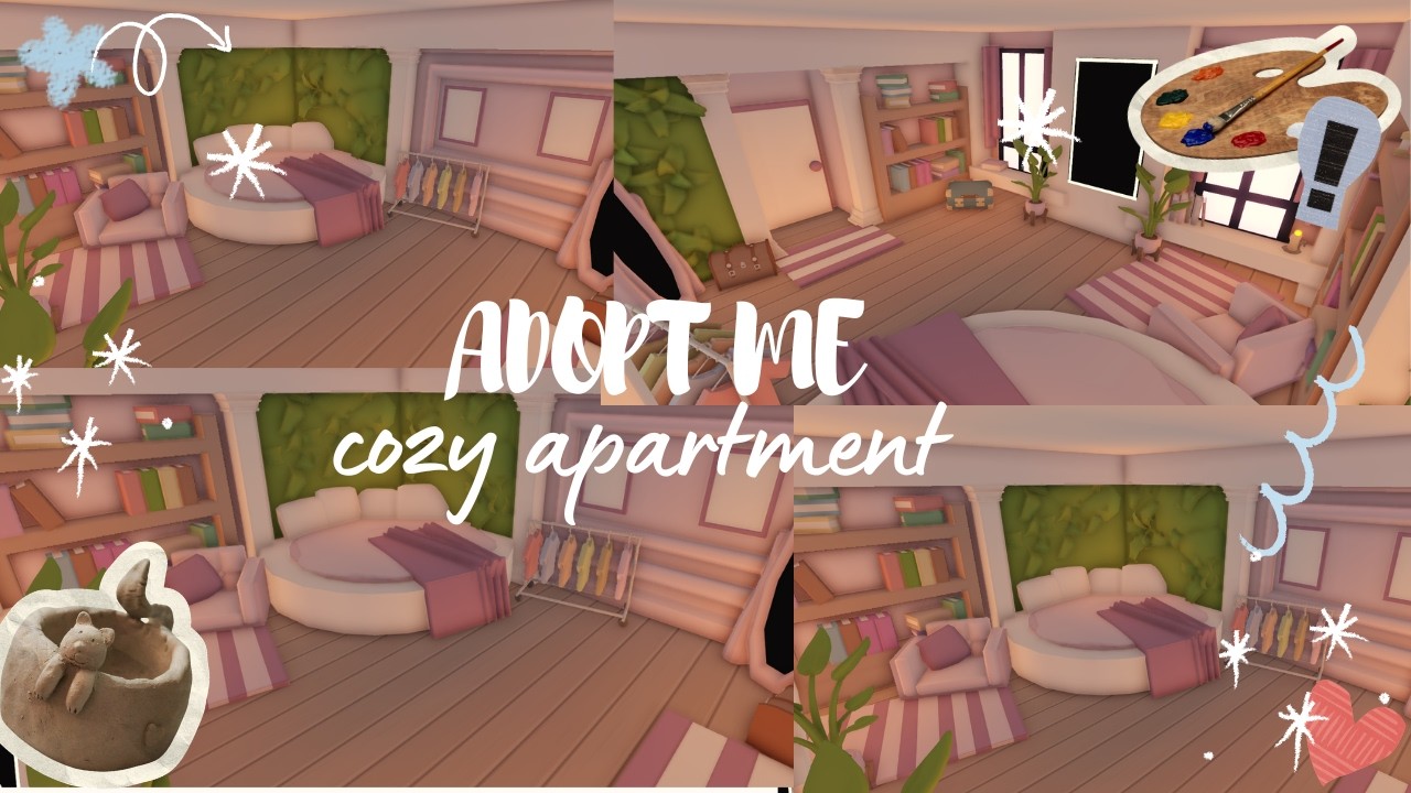 Лёгкий и красивый розовый дом | Speed Build в Adopt Me!🌸